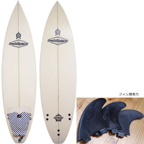 Dahlberg 中古ショートボード 6`3 deck/bottom bno96291067a