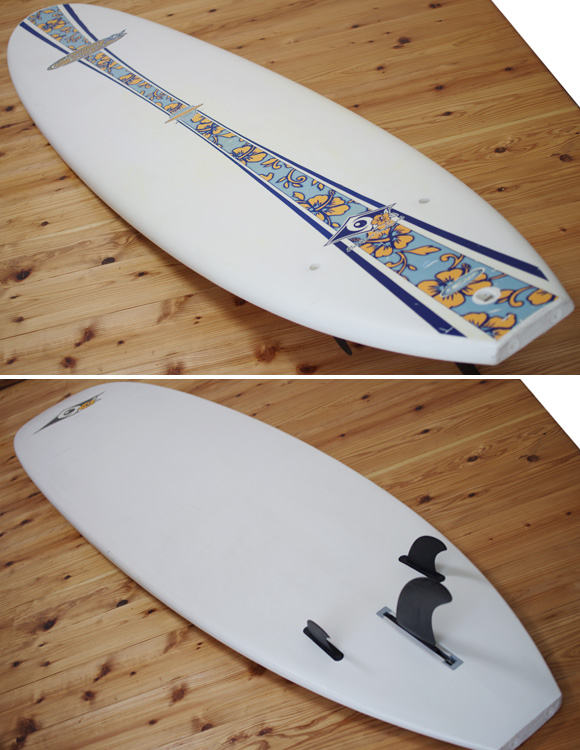 BIC SPORT 中古ファンボード 7`9 deck/bottom-detail bno96291069b