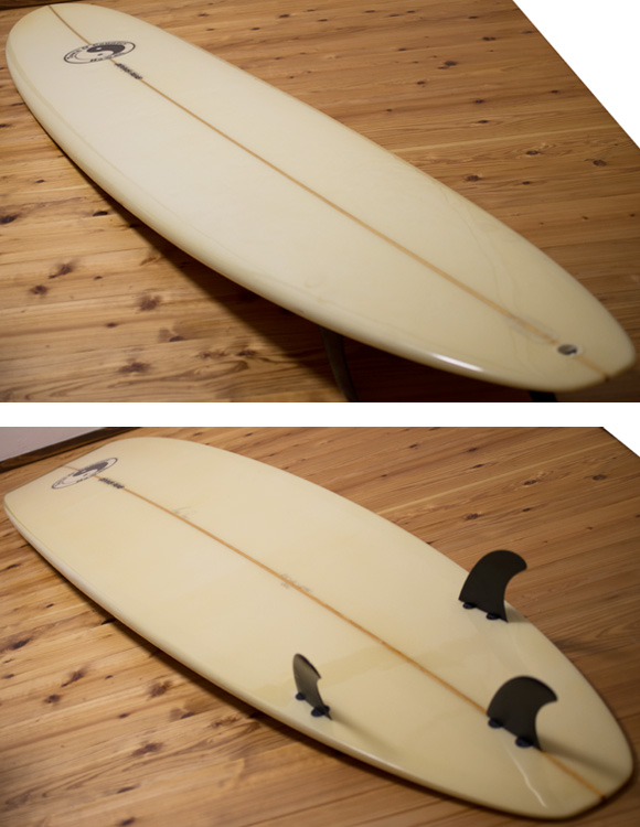 タウンアンドカントリー Dennis Pang 中古ロングボード 9`0 deck/bottom-detail bno96291079b