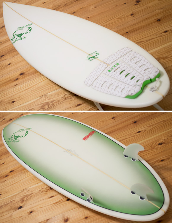 double bubble 中古ショートボード 6`4 deck/bottom-detail bno96291087b