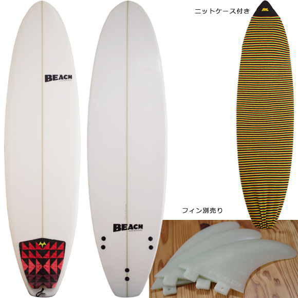 BEACH 中古ファンボード 6`4 deck/bottom bno96291097a