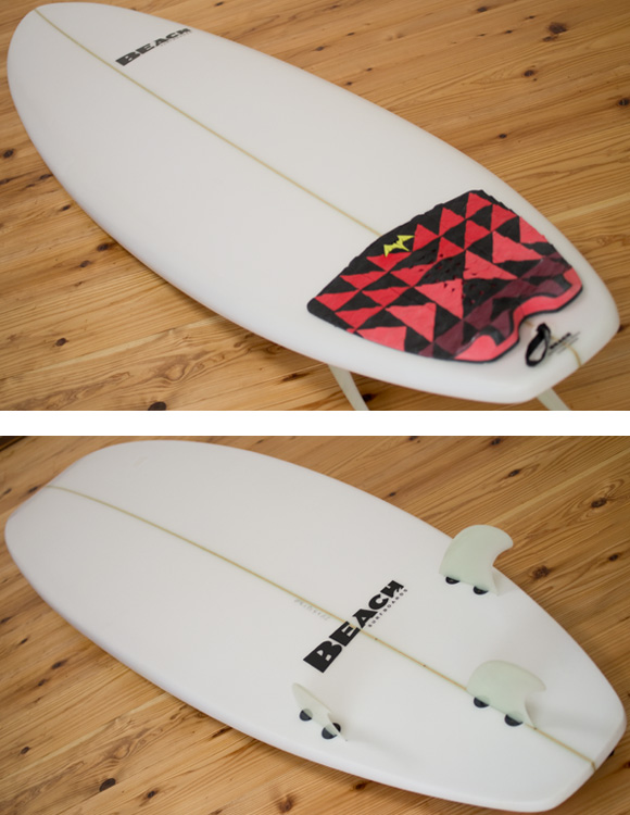 BEACH 中古ファンボード 6`4 deck/bottom-detail bno96291097b