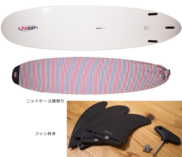 NSP 中古ファンボード7`6 EPOXY bottom/ニットケース bno96291108a