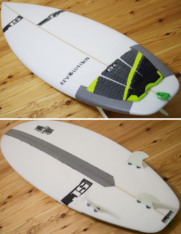 JS Revolution 中古ショートボード 5`7 deck/bottom-detail bno96291117b