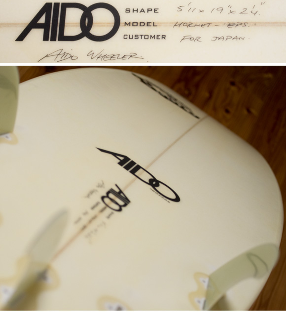 AIDO HORNET EPS 中古ショートボード 5`11 condition/repair bno96291126e