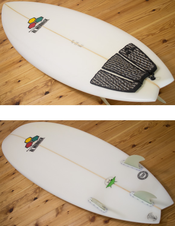 アルメリック The POD 中古ショートボード 5`10 deck/bottom-detail bno96291167b