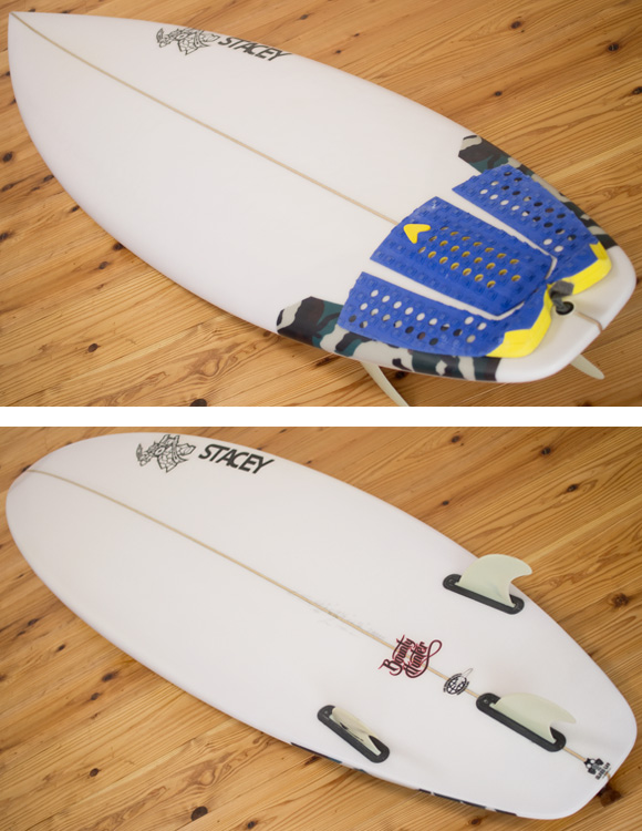 ステイシー BOUNTY HUNTER 中古ショートボード 6`0 deck/bottom-detail bno96291172b