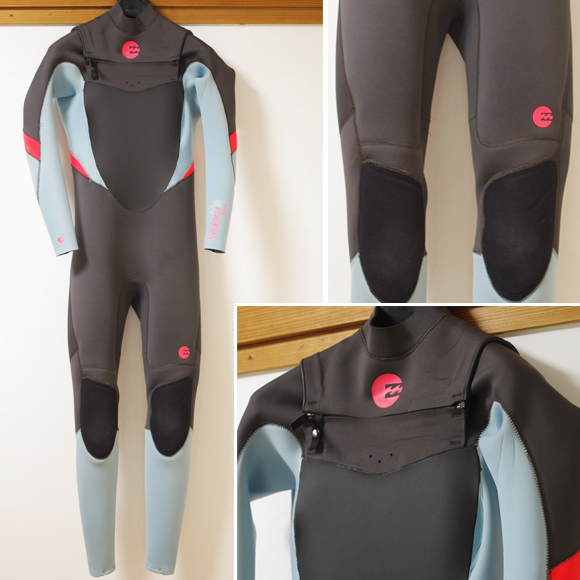 BILLABONG SYNERGY 中古ウェットスーツ 3/2mmフルスーツ Chest Zip front bno96291186a