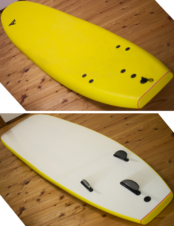 ソフトボード FROW 中古ロングボード 9`0 deck/bottom-detail bno96291200b