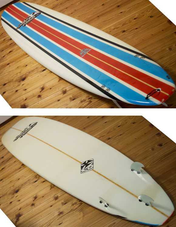 INDEX KROWN 中古ロングボード 9`2 deck/bottom-detail bno96291201b