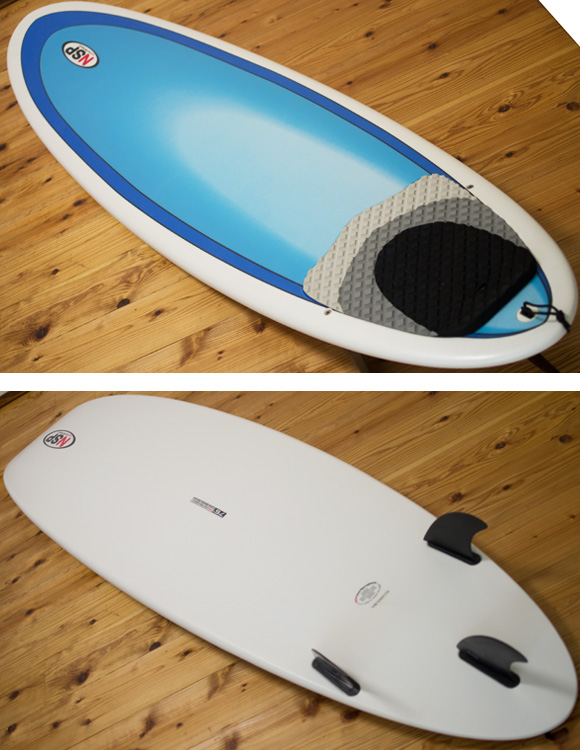 NSP 中古ファンボード 7`6 EPOXY deck/bottom-detail bno96291203b