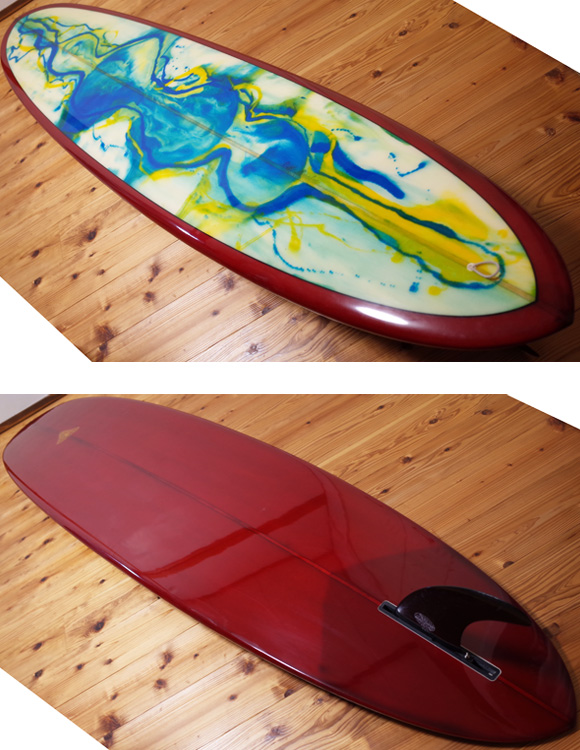 JOEL TUDOR papa joe 中古ロングボード 9`0 deck/bottom-detail bno96291205b