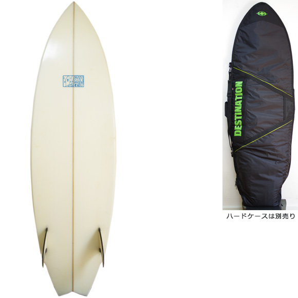 JOEL TUDOR 中古ショートボード 80's TWIN FISH 5`10 deck/bottom bno9629928a