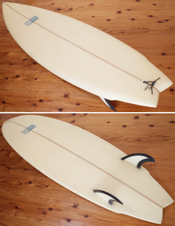 JOEL TUDOR 中古ショートボード 80's TWIN FISH 5`10 deck/bottom bno9629928im1