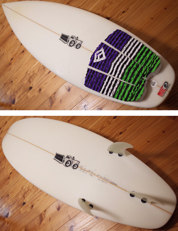 JS 中古ショートボード 6`3 JAPAN MODEL deck/bottom 96291230