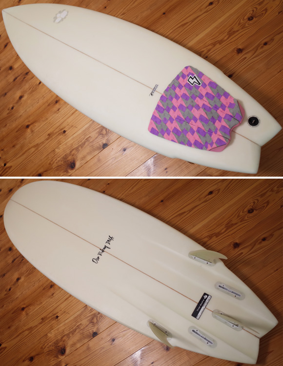 スリーウェザー 中古ショートボード  6'2 5FIN deck/bottom 96291244