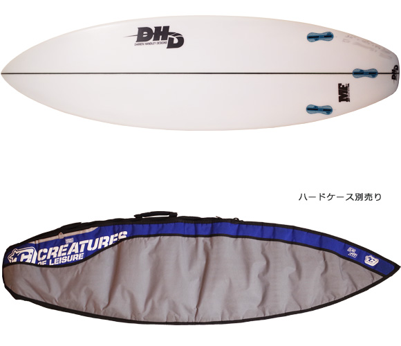 DHD 中古ショートボード 5`11 MF DUCKS NUTS ハードケース/OPTION No.96291258