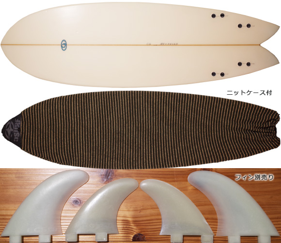 CROSS GEAR Ⅱ 中古フィッシュボード 6`2 fin/ニットケース No.96291263