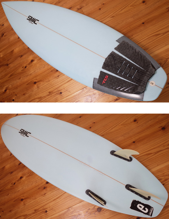 SMAC 中古ショートボード 6`1 e-STD スタンダード deck/bottom No.96291265