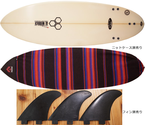 アルメリック Biscuit 中古ショートボード 5`6 fin/ニットケース No.96291266