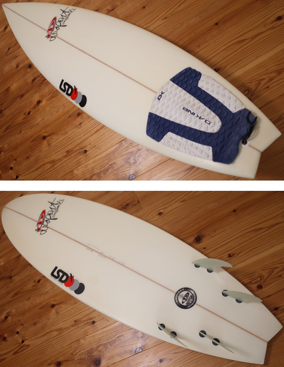 DROPOUT + LSD 中古ショートボード 6`0 deck/bottom No.96291267