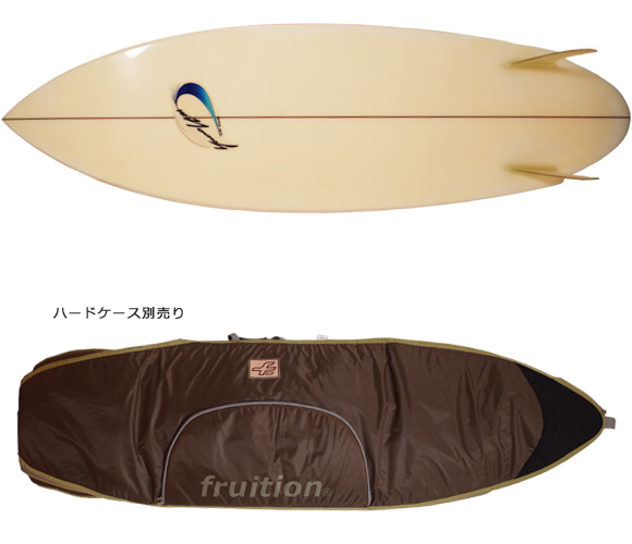 Yoshinori Ueda Surfboards 80`S 中古/Vintage TWIN FIN 5'10 fin/boardcase No.96291273