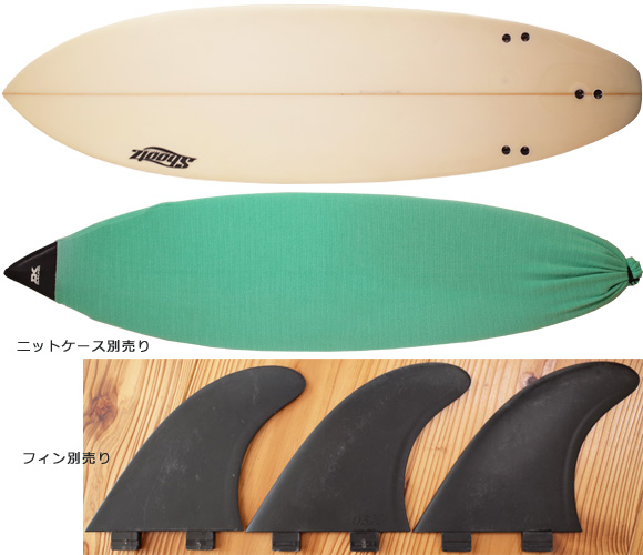 初心者向け Shootz 中古ショートボード 6`6 fin/ニットケース No.96291284