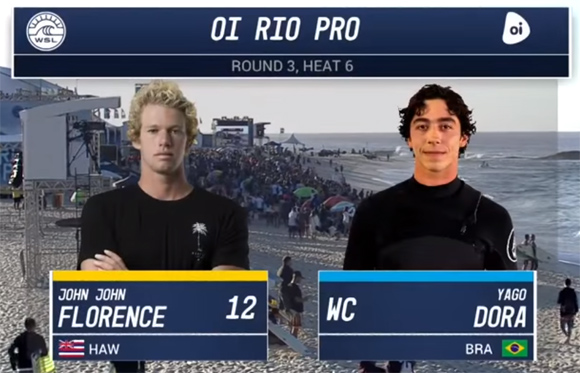 Oi Rio Pro 2017-Round Three, Heat 6/John John Florence vs. Yago Dora 