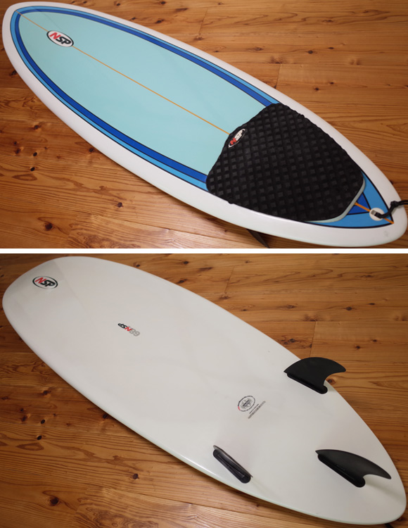 NSP 中古ファンボード 6`8 EPOXY deck/bottom No.96291289