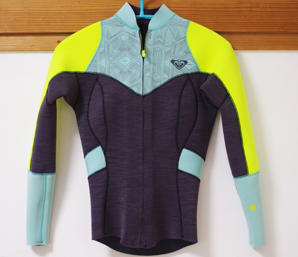 ROXY 中古ウェット 長袖タッパー XY FZ 2mm L/S JACKET front No.96291297