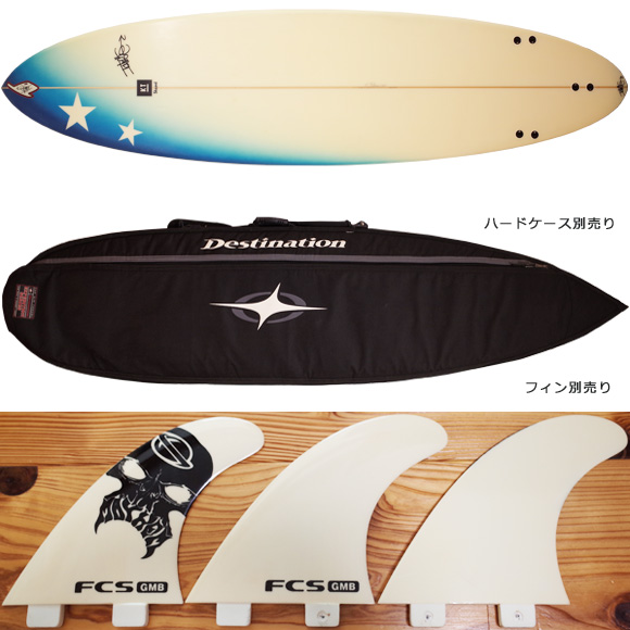 TAKE’S テイクス 中古ファンボード 7`2 fin/ハードケース No.96291314