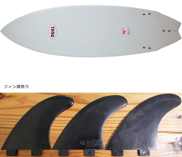 DUAL Surfboard EPS 中古ショートボード 5`11 MASTER WORKS fin/option No.96291326