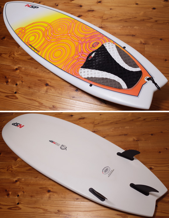 NSP Fish 中古ショートボード 5`6 エポキシ deck/bottom No.96291355