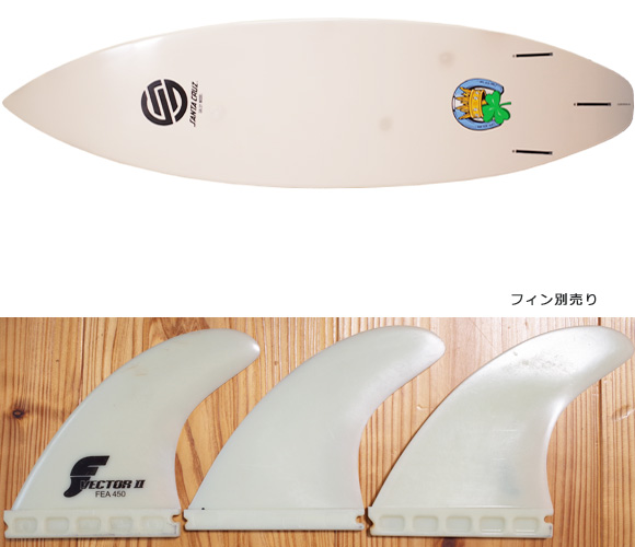 Santa Cruz GALLY 中古ショートボード 6`1 TUFLITE fin/option No.96291368