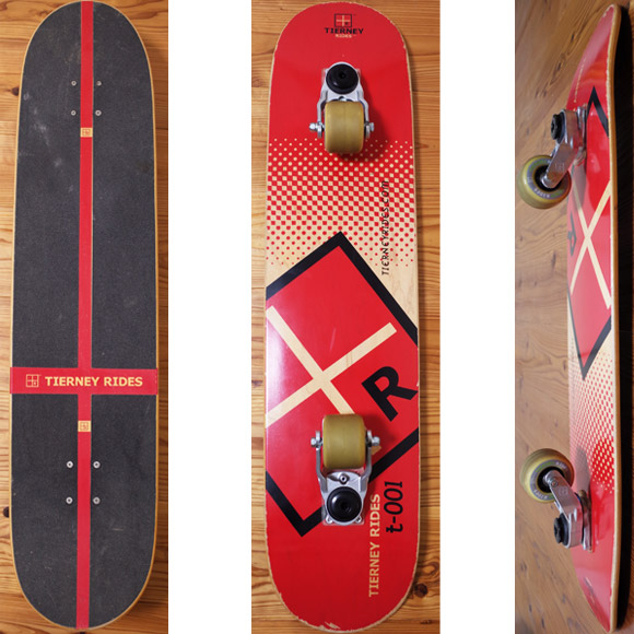 TIERNEY RIDES T-001 Tボード 中古スケートボード deck/bottom No.96291374