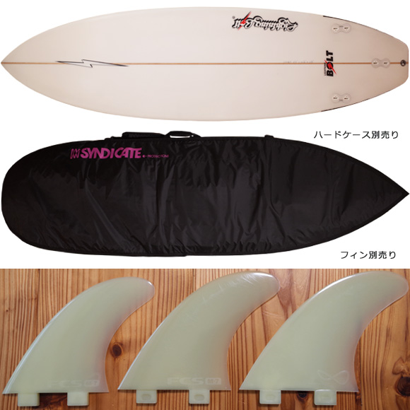 Lightning Bolt 中古ショートボード 6`5 fin/ハードケース No.96291401