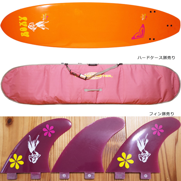 ROXY 中古ファンボード EPOXY 7`6 fin/ハードケースNo.96291413