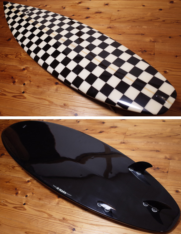 WTW SURFBOARD 6`3 中古ショートボード/ K.HATAシェイプ deck/bottom No.96291423