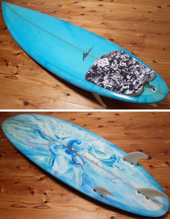 AZサーフボード 中古ショートボード 6`0 Custom deck/bottom No.96291424