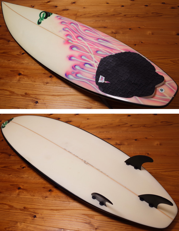 3Dimension 中古ショートボード 5`10 LA deck/bottom No.96291429