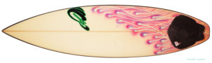3Dimension 中古ショートボード 5`10 LA deck-zoom No.96291429