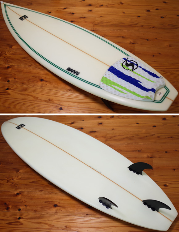 RAMi SURFBOARD 中古ショートボード 6`3 deck/bottom No.96291431