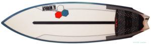 アルメリック TWIN FIN FUSION DUAL CORA 5`4 中古ショートボード deck-zoom No.96291433