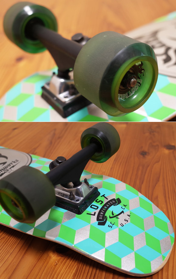 LOST SURFSKATES  QUBERT 32" SS 610 中古スケートボード トラック＆ウィール No.96291445