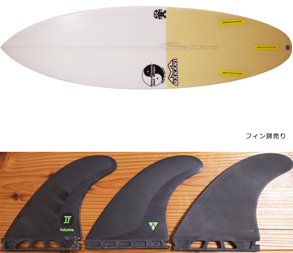 T&C タウンアンドカントリーサーフボード H・MOD 中古ショートボード 5`8 fin/option No.96291451