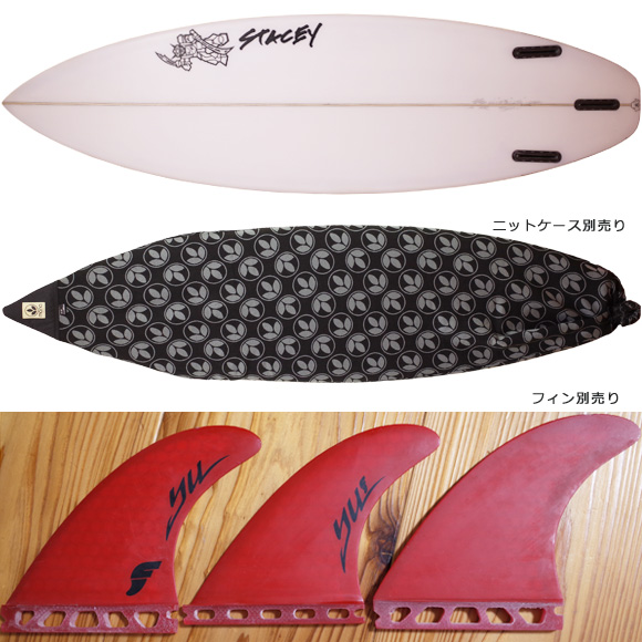 STACEY  BLACK BEAR  中古ショートボード 6`0 fin/ニットケース No.96291472