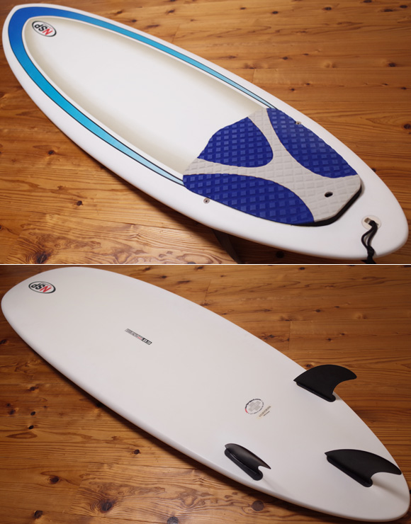 NSP 中古ファンボード 6`8 EPOXY deck/bottom No.96291480