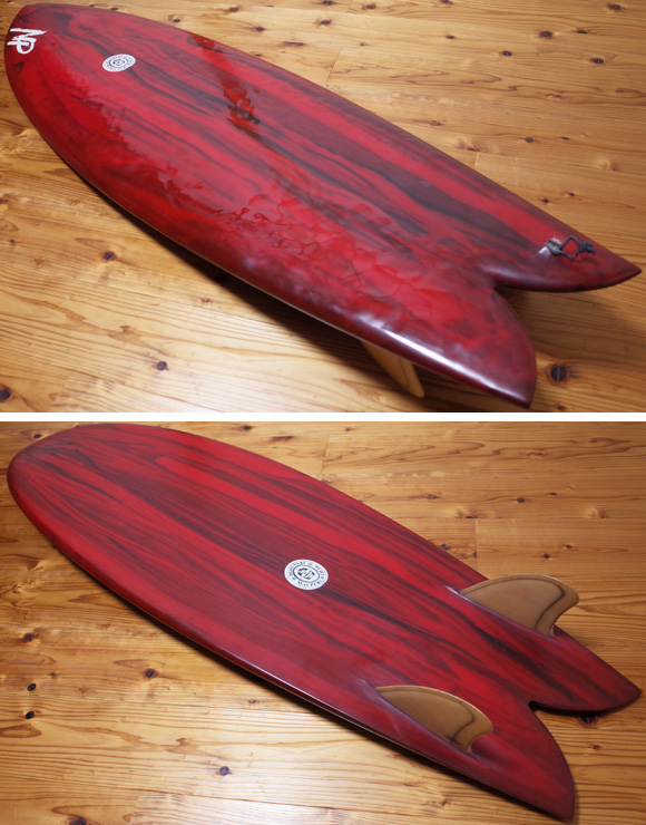 Neal Purchase Jnr Surfboards TWIN FISH 5`7 中古サーフボード deck/bottom No.96291487