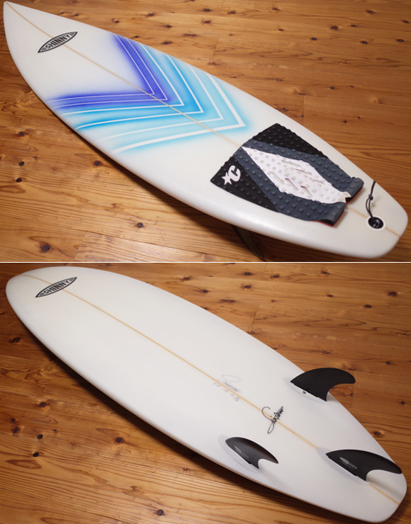 SHINTAROW SHAPES SHINNYサーフボード 中古ショートボード 6`3 deck/bottom No.96291489