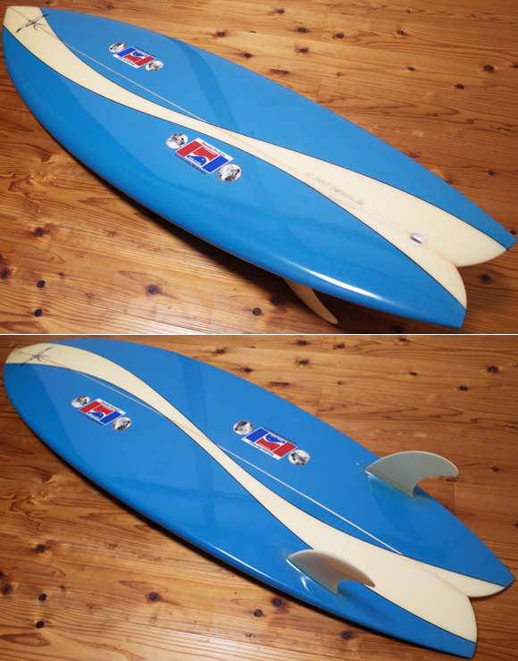 ハワイアンプロデザイン ドナルドタカヤマ / LARRY BERTLEMANN  中古TWIN FIN 5`6 deck/bottom No.96291493